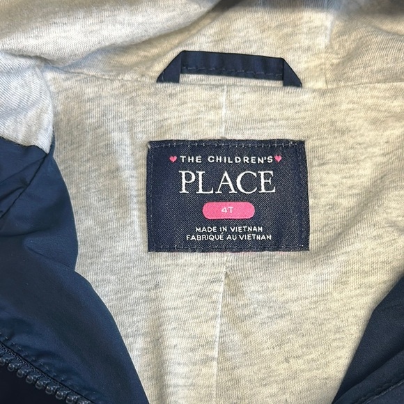 The Children's Place - LIKE NEW - Blue Hooded spring jacket with Zipper closure - Picture 2 of 4